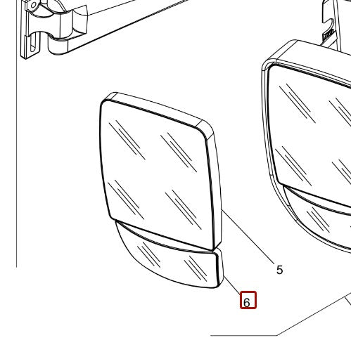 McCormick Lower Mirror Glass - 6634063A1