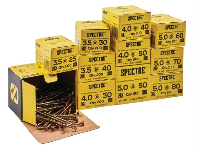 1800pc Advanced Trade Wood Screw Pack - XMS24SPECTRE