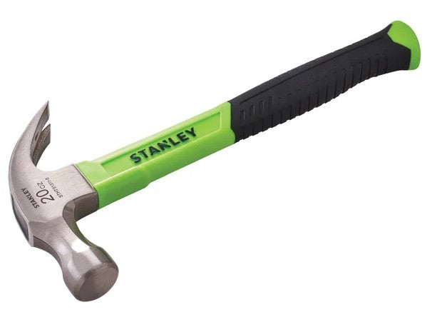 Stanley 567g (20oz) Hi-Vis Claw Hammer - XMS24HAMMER