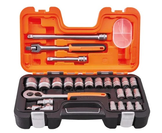 Bahco 1/2in Drive Socket Set (24 Piece) - S240 (XMS24SS12)
