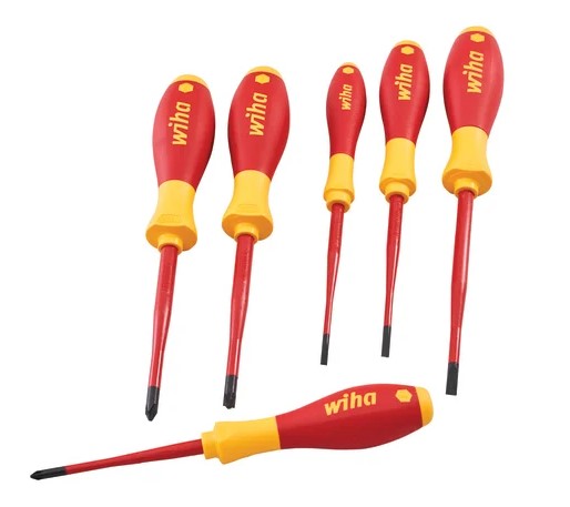 Wiha 6 Piece Slimfix VDE Screwdriver Set - XMS24VDESLIM