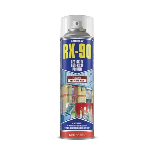 Action Can RX90 Red Oxide Anti Rust Primer 500ml