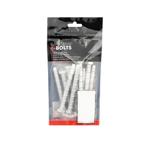 M6x75mm Lightning Bolts Hex/Flange Head (Bag 10)