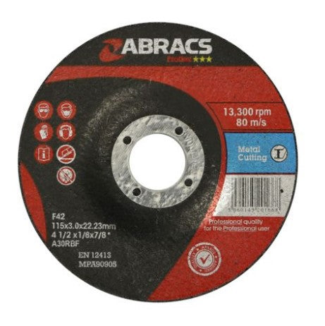 Abracs Proflex Cutting Disc 115 x 3 x 22mm - PF11530DM
