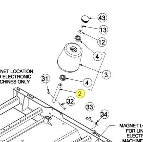 McHale Bobbin Axle Shaft - CMH01183