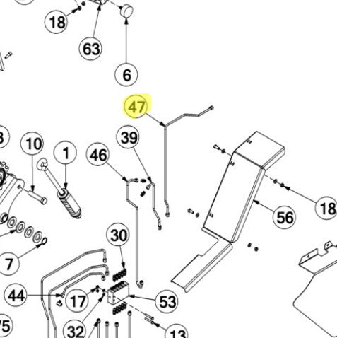 McHale Grease Pipe Hinge Kit - KST00105