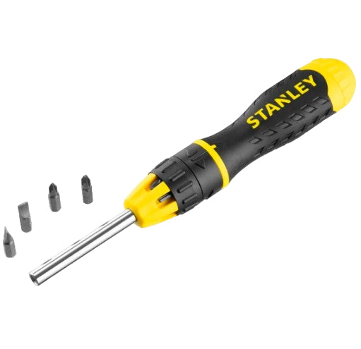 STANLEY Multi-Bit Ratchet Screwdriver & 10 Bits - 068010