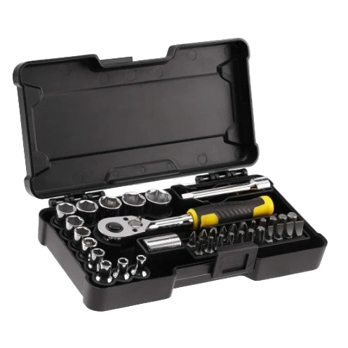 STANLEY 37pc 1/4" Compact Socket Set - 082672
