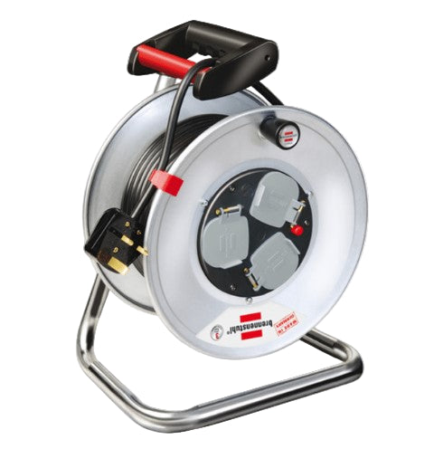 Brennenstuhl 25M 240V Cable Reel (Steel Drum)