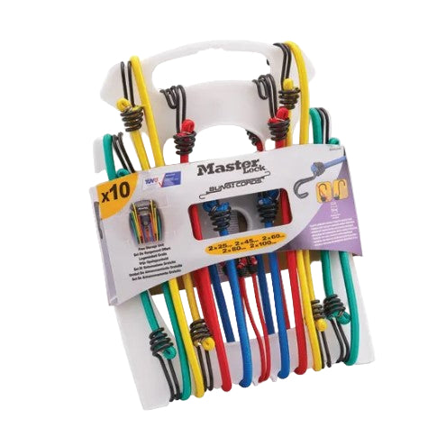 Master Lock 10 Piece Bungee Set - XMS25BUNGEE