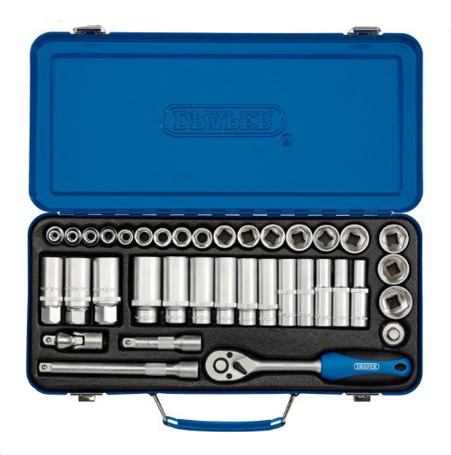 DRAPER 37pc 3/8" Metric Socket Set - 16367