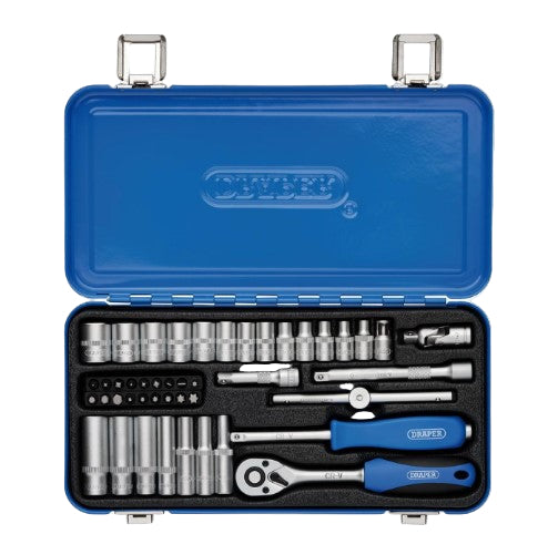 DRAPER 45pc 1/4" Metric Socket Set - 16365
