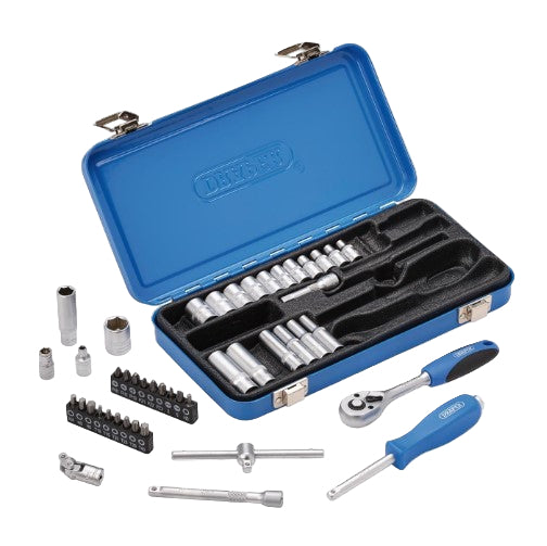 DRAPER 45pc 1/4" Metric Socket Set - 16365