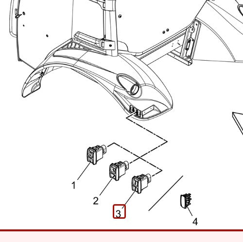McCormick Rear Mudguard Switch - 6517654M92