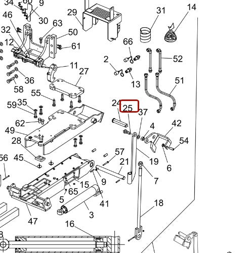 McCormick Hitch Rod Pin - 6525227M1