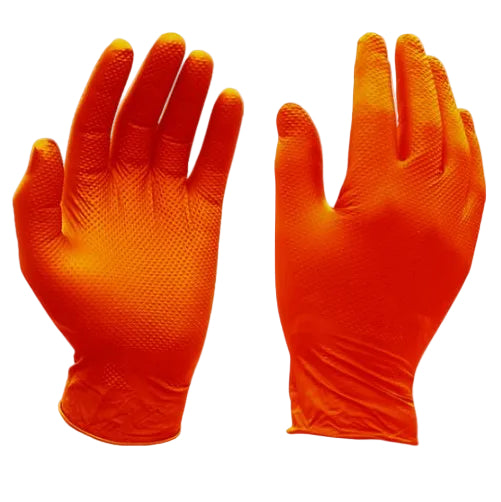 Jefferson Gecko Grip Nitrile Disposable Gloves - Box of 50 (Size 9)
