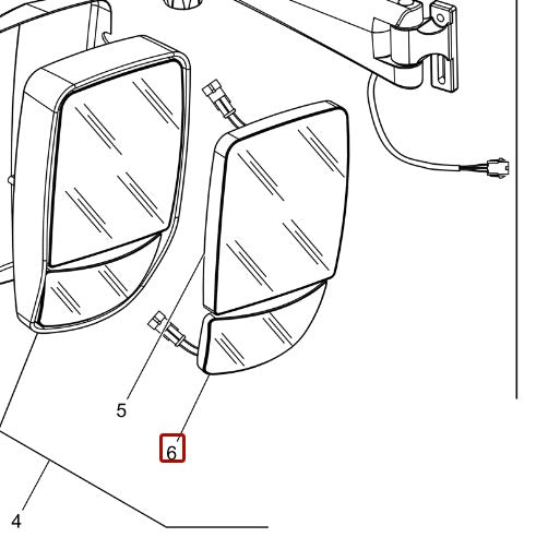 McCormick Lower Mirror Glass - 6634066A1