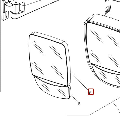 McCormick Upper Mirror Glass - 6634062A1
