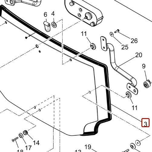 McCormick Rear Glass Rubber Gasket - 6687662A1