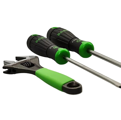 Bahco 9029 Phosphate Green ERGO™ Adjustable Wrench + 2 Free Screwdrivers