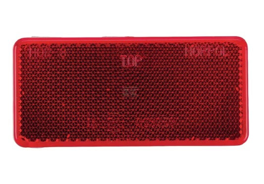 Red Reflector Rectangular - LA75006
