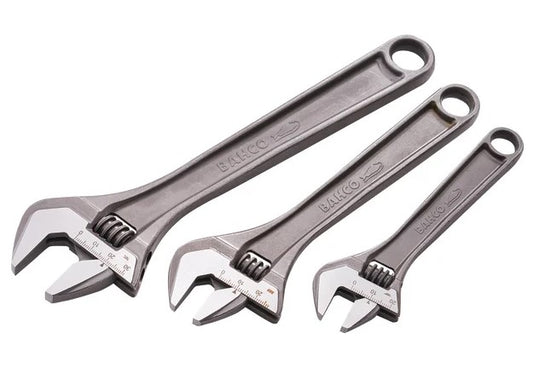 Bahco 3 Piece Adjustable Wrench Set - ADJUST3