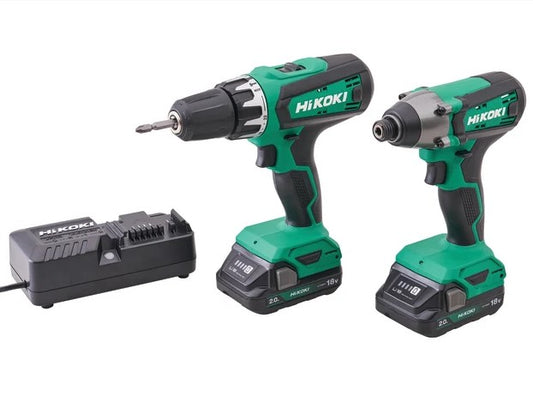 Hikoki 18V Combi & Impact Drill Twin Pack - XMS24HIKOKI