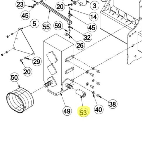 McHale C4 PTO Shaft Stub Adaptor - CTP00357