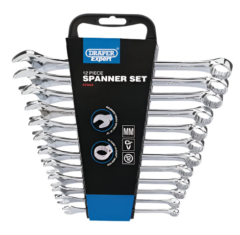 Draper Expert Spanner Set 12pc 8-19mm - 47044