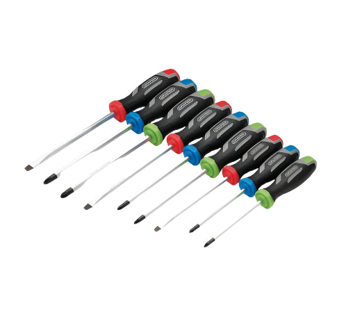Draper 9pc Pound Thru Soft Grip Screwdriver Set - 13487