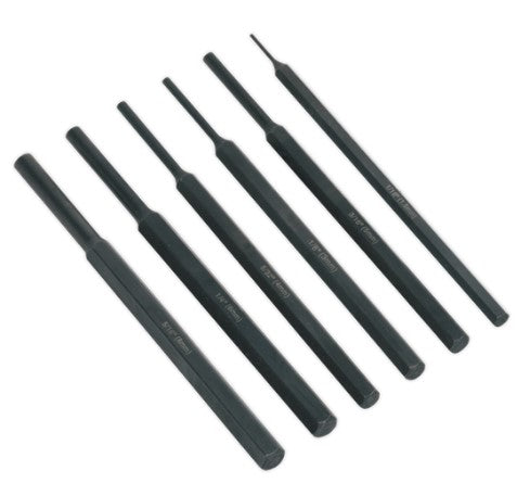 Sealey 6pc Parallel Pin Punch Set - S0800