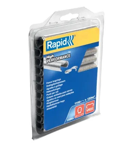Rapid VR22 Fence Hog Rings Galvanised Pack 1100